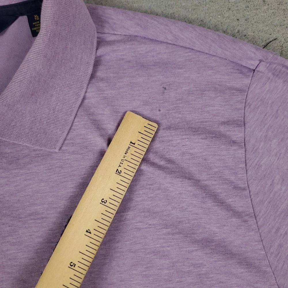 Ralph Lauren Polo Shirt Mens Size XL Purple Casual Short Sleeve *STAINED*